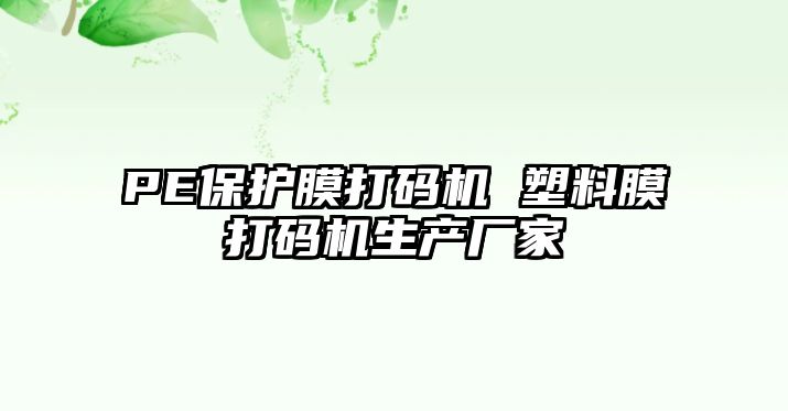 PE保護(hù)膜打碼機 塑料膜打碼機生產(chǎn)廠家