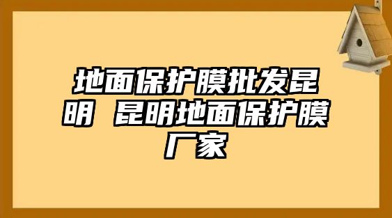 地面保護(hù)膜批發(fā)昆明 昆明地面保護(hù)膜廠家