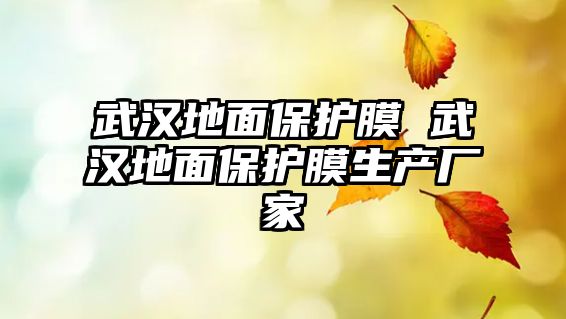 武漢地面保護(hù)膜 武漢地面保護(hù)膜生產(chǎn)廠家