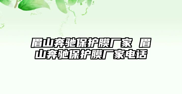 眉山奔馳保護(hù)膜廠家 眉山奔馳保護(hù)膜廠家電話