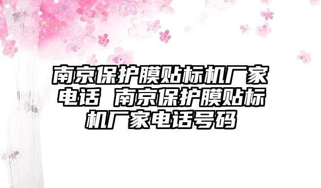 南京保護(hù)膜貼標(biāo)機(jī)廠家電話 南京保護(hù)膜貼標(biāo)機(jī)廠家電話號(hào)碼