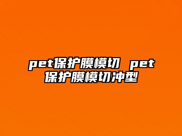 pet保護(hù)膜模切 pet保護(hù)膜模切沖型