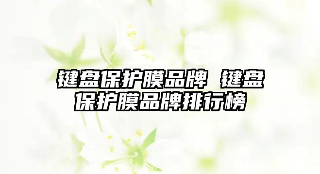 鍵盤保護(hù)膜品牌 鍵盤保護(hù)膜品牌排行榜