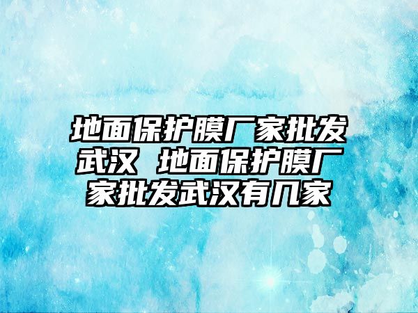 地面保護(hù)膜廠家批發(fā)武漢 地面保護(hù)膜廠家批發(fā)武漢有幾家