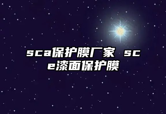 sca保護膜廠家 sce漆面保護膜