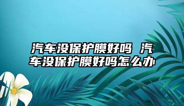 汽車沒保護(hù)膜好嗎 汽車沒保護(hù)膜好嗎怎么辦