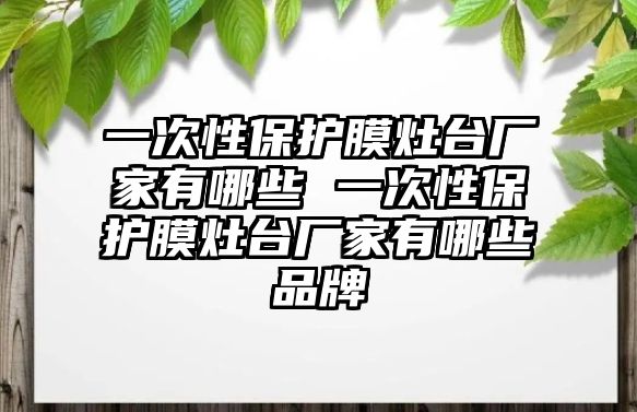 一次性保護(hù)膜灶臺(tái)廠家有哪些 一次性保護(hù)膜灶臺(tái)廠家有哪些品牌