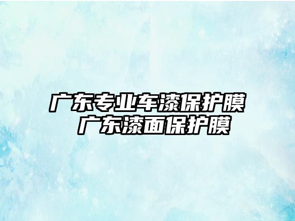 廣東專業(yè)車漆保護(hù)膜 廣東漆面保護(hù)膜